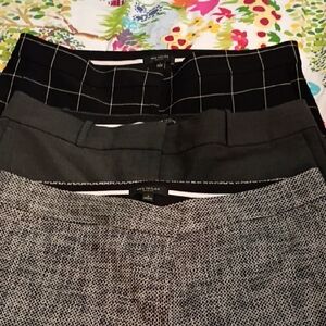 Ann Taylor Devin Fit Pants 3 Pair Size 14